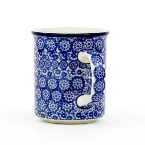 Kubek ceramiczny 236 0,3l <br>2615X Kobaltowa koronka Bolesławiec